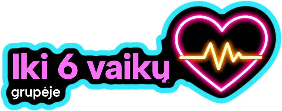 Iki 6 vaikų grupėje